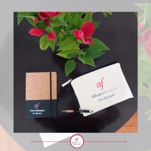 Cork notebook bag and pen